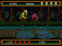 une photo d'Ã©cran de Splatterhouse 2 sur Sega Megadrive